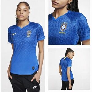 Nike Brazil 2019 Womens Away Jersey CBF Blue Soccer Shirt World Cup